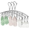 thumbnail image 4 of MesaSe 3 Pack Stainless Steel Laundry Drying Rack Clothes Hanger with 10 Clips for Drying Socks,Drying Towels, Diapers, Bras, Baby Clothes,Underwear, Socks Gloves, 4 of 8