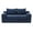 Blue, variant on Miniyam Cloud Loveseat Sofa, 2 in 1 Convertible Folding Couch Bed, No Assembly Compressed Corduroy Floor Lounge Sofa for Apartment Office, Orange