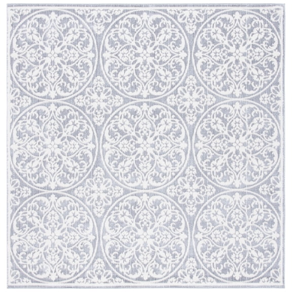 SAFAVIEH Lagoon Collection LGN505F Grey / Ivory Rug