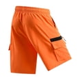 thumbnail image 4 of DailyTrove Men's Cargo Shorts, Elastic Waist Casual Work Shorts with Multiple Pockets, 4 of 6