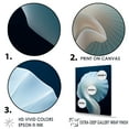 thumbnail image 3 of Designart "Nautilus Spiral In Azure Depths I" Nautilus Floater Framed Canvas Art Print, 3 of 5