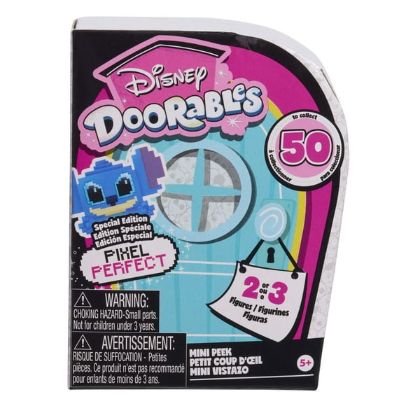 Disney Doorables Pixel Perfect Mini Peek Figures, Surprise 1.5-inch Collectible Figurines, Disney Doorables Pixel Perfect Mini Peek