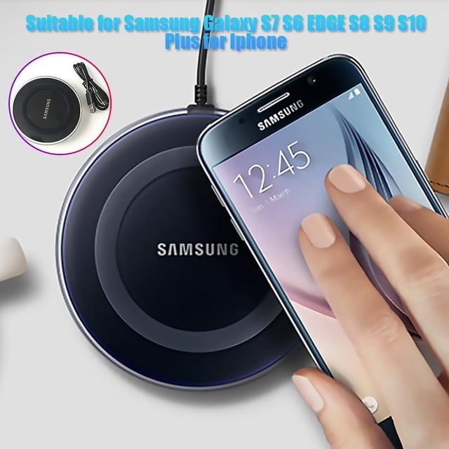 Cargador de carga rápida Pad 5V/2A QI 5W Para teléfono inalámbrico Samsung iPhone Hugtrwg Para estrenar