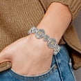 thumbnail image 5 of Shey Couture QTC294 8 in. Sterling Silver with 14K Yellow Gold Bracelet - Polished & Antiqued, 5 of 5