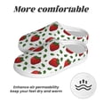 thumbnail image 6 of KLL Strawberry Pattern Adult Unisex Cozy Slippers,Fuzzy Slip-on Slippers TPR Sole Slippers Comfort Plush Home Footwear for Indoor & Outdoor-35/36, 6 of 7