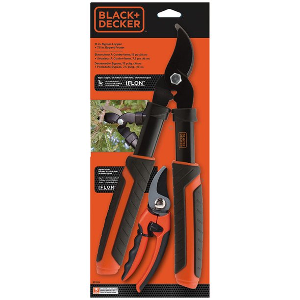 Black & Decker Bypass Pruner & Lopper Combo Set