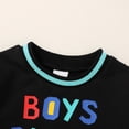 thumbnail image 5 of Happy Town Toddler Boys Girls Crewneck Sweatshirt Unisex Kids Cartoon Long Sleeve Pullover Top, 5 of 7