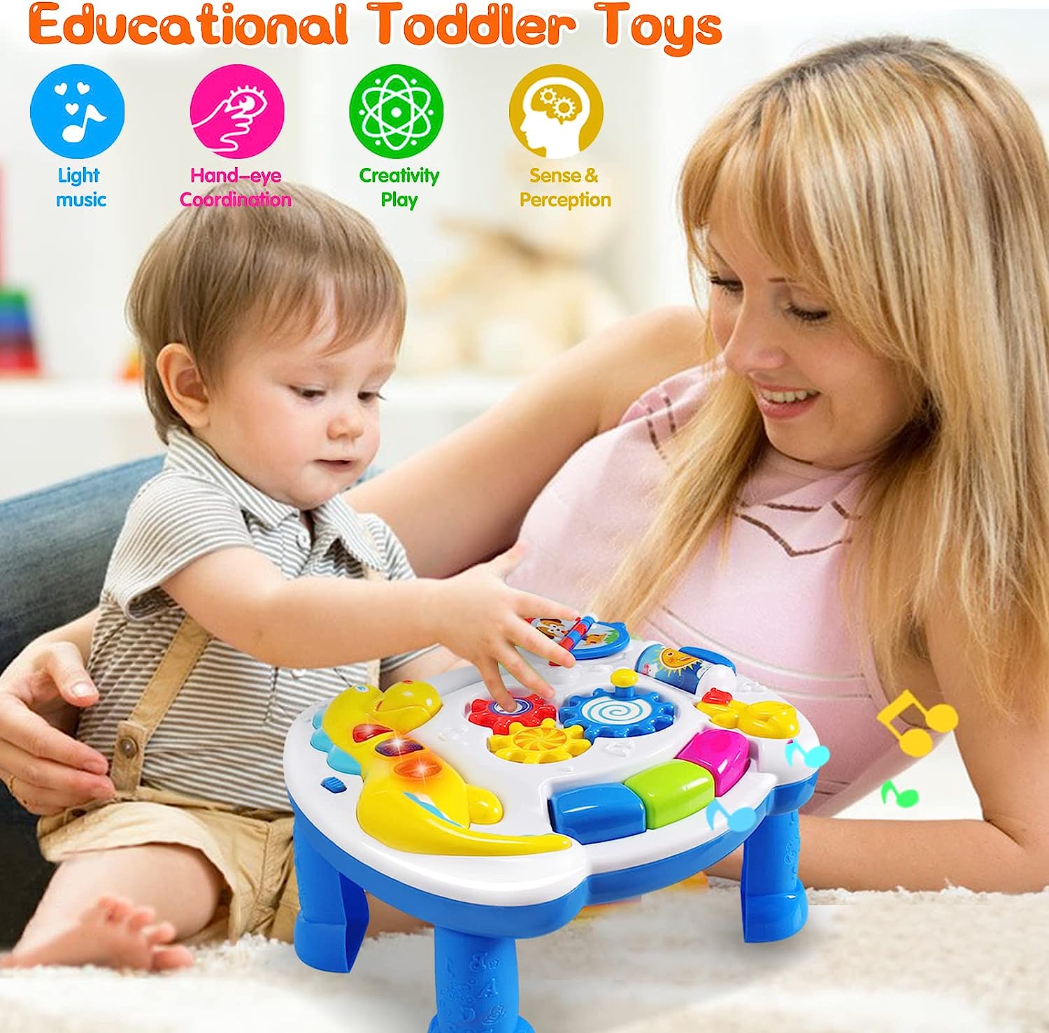 Sytle-Carry Musical Activity Table: Play & Learn, Development Toy for ...