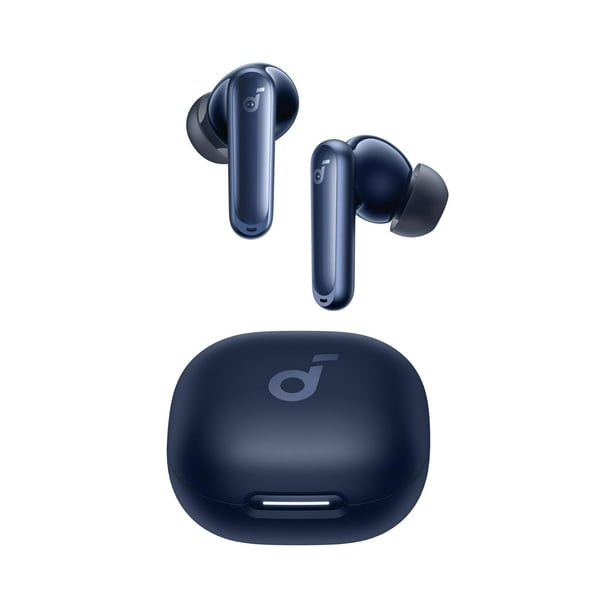 Soundcore P40i de Anker, auriculares inalámbricos con cancelación de ruido, cancelación de ruido adaptable a los entornos, graves intensos, tiempo de reproducción de 60 horas, estuche y soporte para t