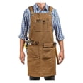 thumbnail image 2 of Men's woodworking workbench Shop workbench Heavy canvas workbench with tool pockets, carpentry electrician garden workwear, 2 of 5