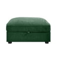 thumbnail image 2 of Nmkwnr Chenille Storage Ottoman with Wood Frame, Fabric Footrest for Living Room, Office, Bedroom, Green, 2 of 5