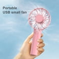 thumbnail image 6 of NIBOLOG 1 Set 600mAh Mini Fan with 3 Speeds 7 Blades Detachable Base Strong Wind Battery Operated Rechargeable Mini Pocket Hand Fan for Dorm, 6 of 7