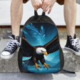 thumbnail image 3 of Easygd Night Sky Forest Bald Eagle Versatile and Stylish Backpack: Comfort, Storage, and Durability for College,Work, Travel, and Everyday Use, 3 of 8