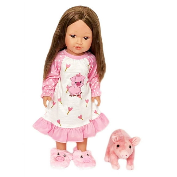 MBD Piggy Nightgown Fits 18 Inch Girl Dolls-18 Inch Doll Clothes