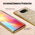 thumbnail image 5 of Compatible with Poco X3 Pro Case, Glitter Sparkly Xiaomi Poco X3 Pro Phone Case with Slim Silicone Shockproof Protective Bumper Cover for Cute Girls Women (Gold), 5 of 14