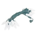 thumbnail image 4 of Novelty Lights LED White C9 Faceted, Green Wire (25 Bulbs, 120 V), 4 of 5