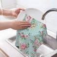 thumbnail image 6 of Sikiie Vintage Floral Waffle Weave Kitchen Dish Cloth,Super Absorbent Kitchen Dish Towels 16*26 Inches for Dish Rags Washing Dishes, Drying Dishes, 6 of 7