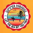 thumbnail image 6 of Wild Bobby Summer Paradise Let the Sea Set You Free Women Graphic Tee, 6 of 6