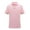 Pink, variant on Mens Polo Shirts Short Sleeve Solid Color Lapel Button Slim Fit School Performance Polo Shirts,Red,S