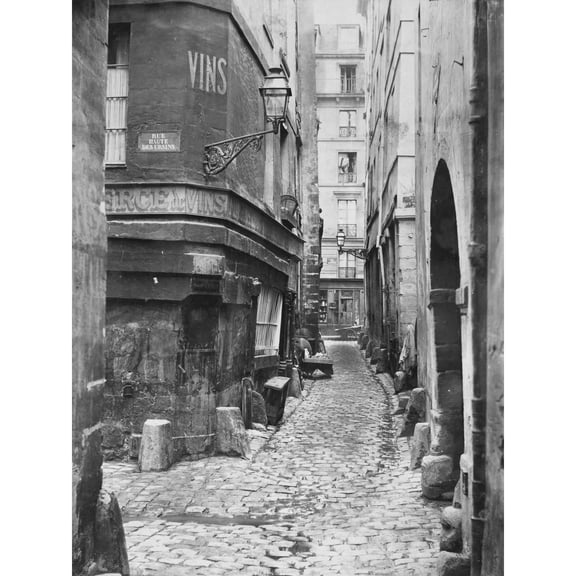 Charles Marville Glatigny Street Paris 1800S Photo Extra Large XL Wall Art Poster Print