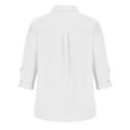 thumbnail image 5 of Kiplyki Fall Shirts for Women Long Sleeve Turndown Collar Button Shirt Tops, 5 of 8