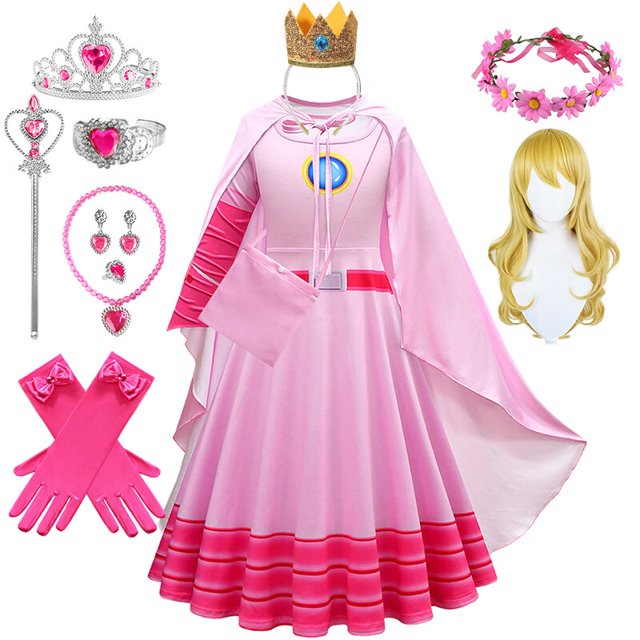 Disfraz de Halloween para niña, disfraz de princesa Aurora para fiesta de cumpleaños Fivean unisex