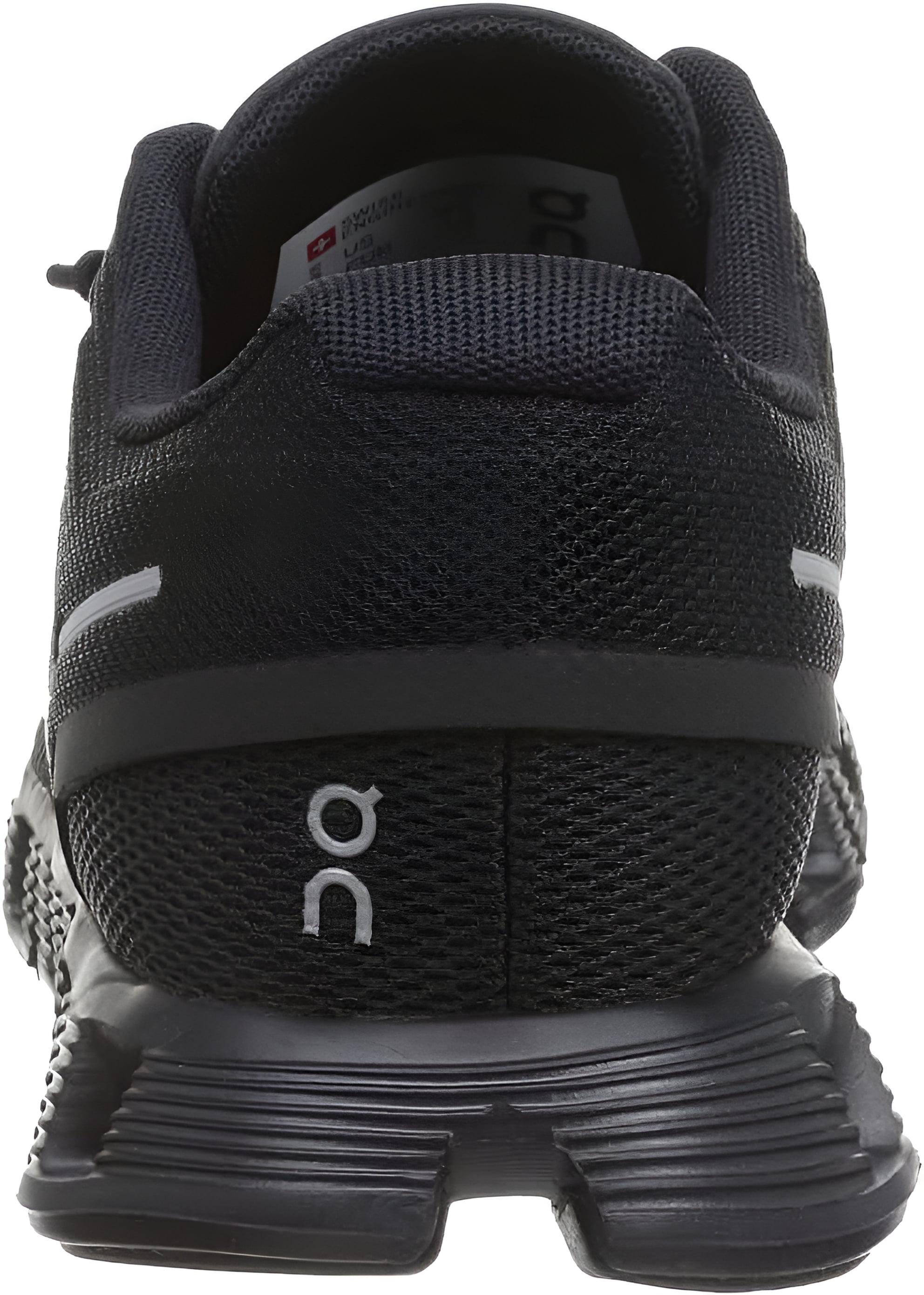 On Men's Cloud 5 Running Sneakers in All Black, Lightweight On Men's Cloud 5 Running Sneakers in All Black, Lightweight