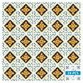 thumbnail image 2 of Mi Alma Blue Yellow Retro Peel & Stick Vinyl Backsplash Tiles 5x5, 24 pcs, 2 of 11