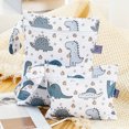thumbnail image 2 of 2 Pack Cute Little Wet Dry Bags for Baby Diapers & Breast Pump Parts, Waterproof Reusable Wet Bag with Handle, Beach Pool Gym Bag Stroller Yoga Toiletries Daycare Organizer, 2 of 8