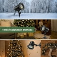 thumbnail image 4 of Tignapoo Projecteur Laser de Noël avec 10 Motifs Festifs, 6 Modes de Vitesse, Étanche IP65, Rotation 270°, Télécommande - Noir Prise US, 4 of 7