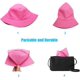 thumbnail image 5 of Bucket Hat for Women Men, Reversible Cotton Summer Sun Beach Cap Solid Color Style, 5 of 5