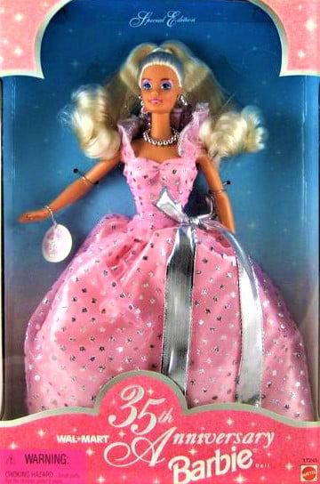 35th Anniversary Barbie Doll 1997 Walmart Special Edition 