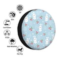 thumbnail image 4 of Yiaed Easter Rabbit Print Tire Wheel Cover, Waterproof Spare Tire Cover Fit for Jeep, Truck,Trailer, RV, SUV, Camper and Most Vehicle-15 inch, 4 of 6