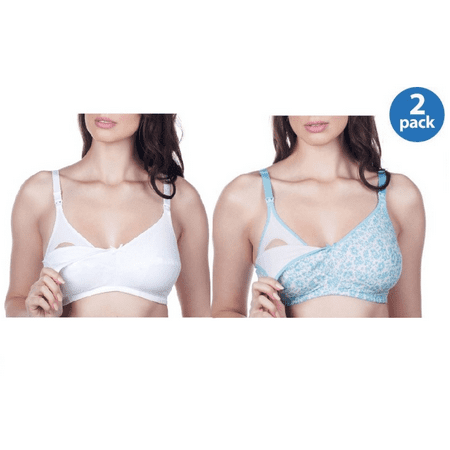 Maternity Wirefree Softcup Nursing Bra with Full Sling, 2-Pack