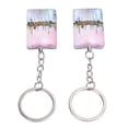 thumbnail image 1 of Souvenir Keychain, Double Sided Acrylic Stainless Steel Souvenir Key Chain  for Bag, 1 of 7