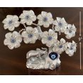 thumbnail image 2 of SURJDE Blue Evil Eye Turkish Nazar Money Fortune Tree Lucky Elephant Design Protection Gift Home Decor Ornament, 2 of 5