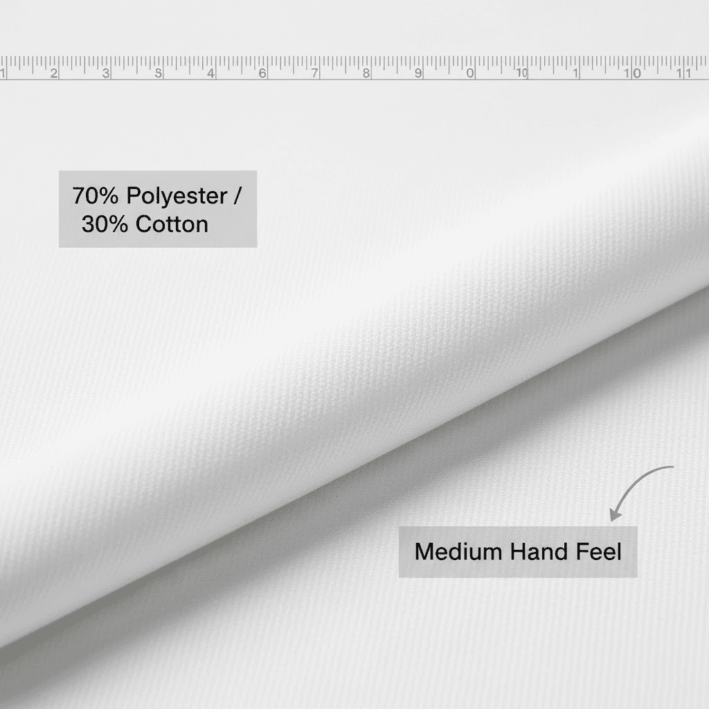 54'' Wide Blackout Drapery Lining Color White Fabric By the Yard - WHITE