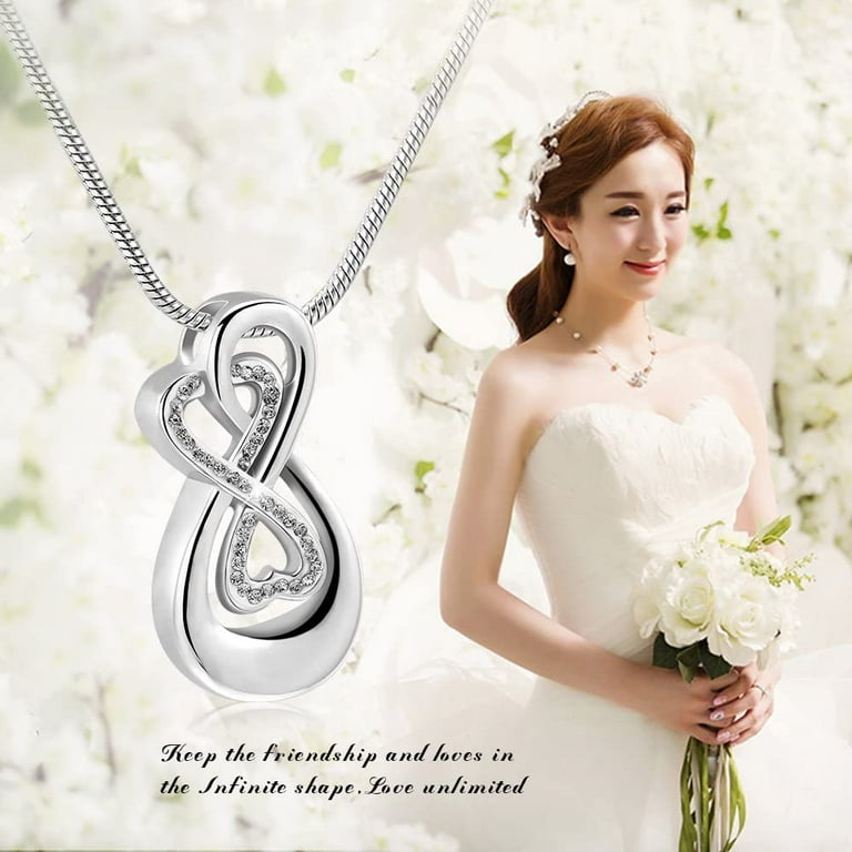 Infinity sale urn necklace