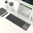 thumbnail image 2 of Wireless Three Fold Keyboard For Computer Office Mute Ultra-thin Portable Keyboard Three System With Touchpad, 2 of 4
