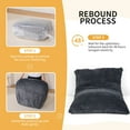thumbnail image 5 of Nalone 4-in-1 Large Bean Bag Chair for Kids Adults - 6.4 FT Memory Foam Filled Convertible Lounger, Giant Children Furniture with Removable Washable Cover for Bedroom, Living Room, Office (Gray), 5 of 11