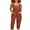 Fuchsia, variant on Michellecmm Women's Corduroy Overalls Solid Color Square Neck Pants Jumpsuit with Front Pockets Casual Streetwear