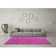 thumbnail image 3 of Ahgly Company Indoor Round Abstract Pink Modern Area Rugs, 6' Round, 3 of 4