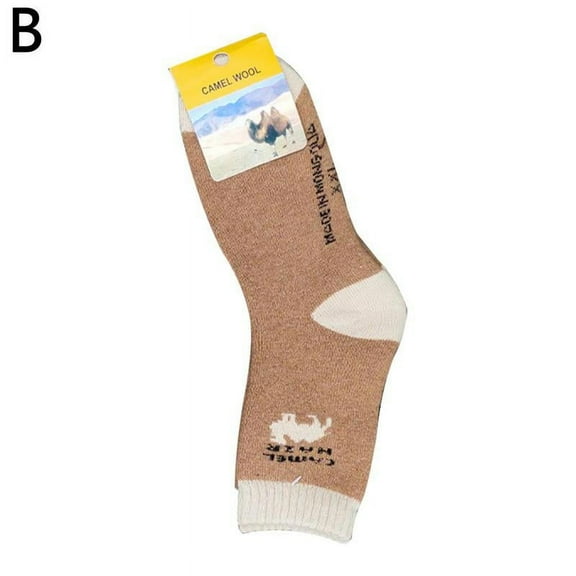 1 Pairs Men/women Winter Camel Warm Couples Outdoor Cold Weather Wool Socks F0O9