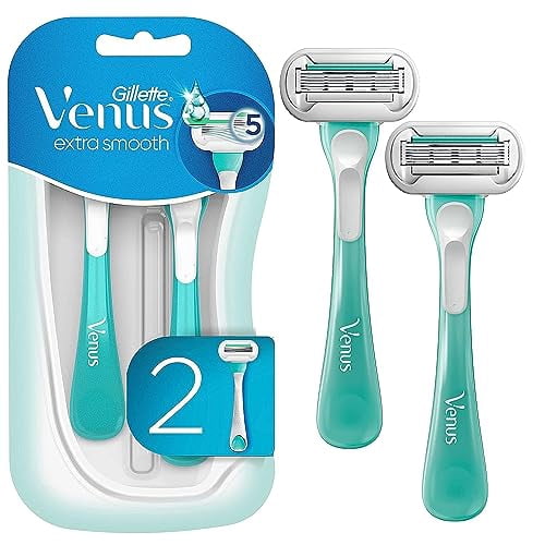 Extra Smooth Sensitive Disposle Razors for Women with Sensitive Skin, 2 Count