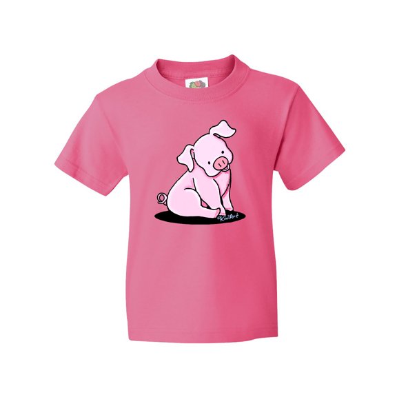 Inktastic Sitting Pig Youth T-Shirt