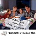 thumbnail image 3 of Gifts for Mom Blanket Mother's Day Birthday Gifts for Mom Throw Blanket Soft Warm Blankets Gift for Mom from Daughter Son 50"X40", 3 of 5