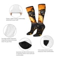 thumbnail image 3 of Fotbe Golden Koi And Treasure Calcetas Divertidas Estampadas para Hombre y Mujer, Calcetas de Algodón hasta la Rodilla para Caminar, Correr, Enfermería y Embarazo, 3 of 6