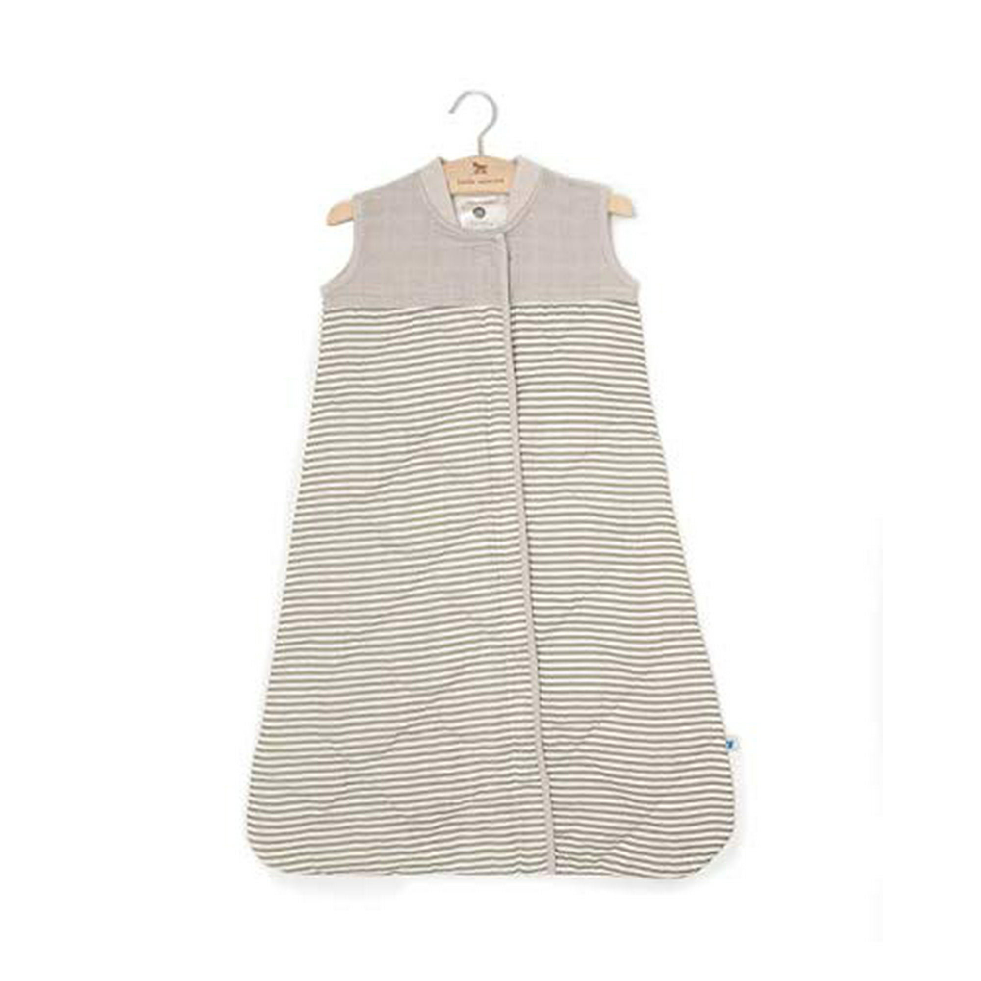 Little Unicorn Grey Stripe Cotton Muslin Quilted Sleep Bag 100 Cotton Super Soft and Lightweight Baby Size Small 0 6 Months Machine Washable 2.6 TOG Walmart