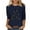 A01-Navy, variant on yoeyez Christmas Shirt Women Dressy 3/4 Length Sleeve Tops Xmas Tree Printed T-Shirts Funny Crewneck Graphic Holiday Tops Pullover