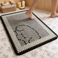 thumbnail image 5 of Tuvgenk Floor Mats for Bathroom Fancy Absorbent Bathroom Area Rugs Scalloped Nonslip 16 X 24 in, 5 of 8